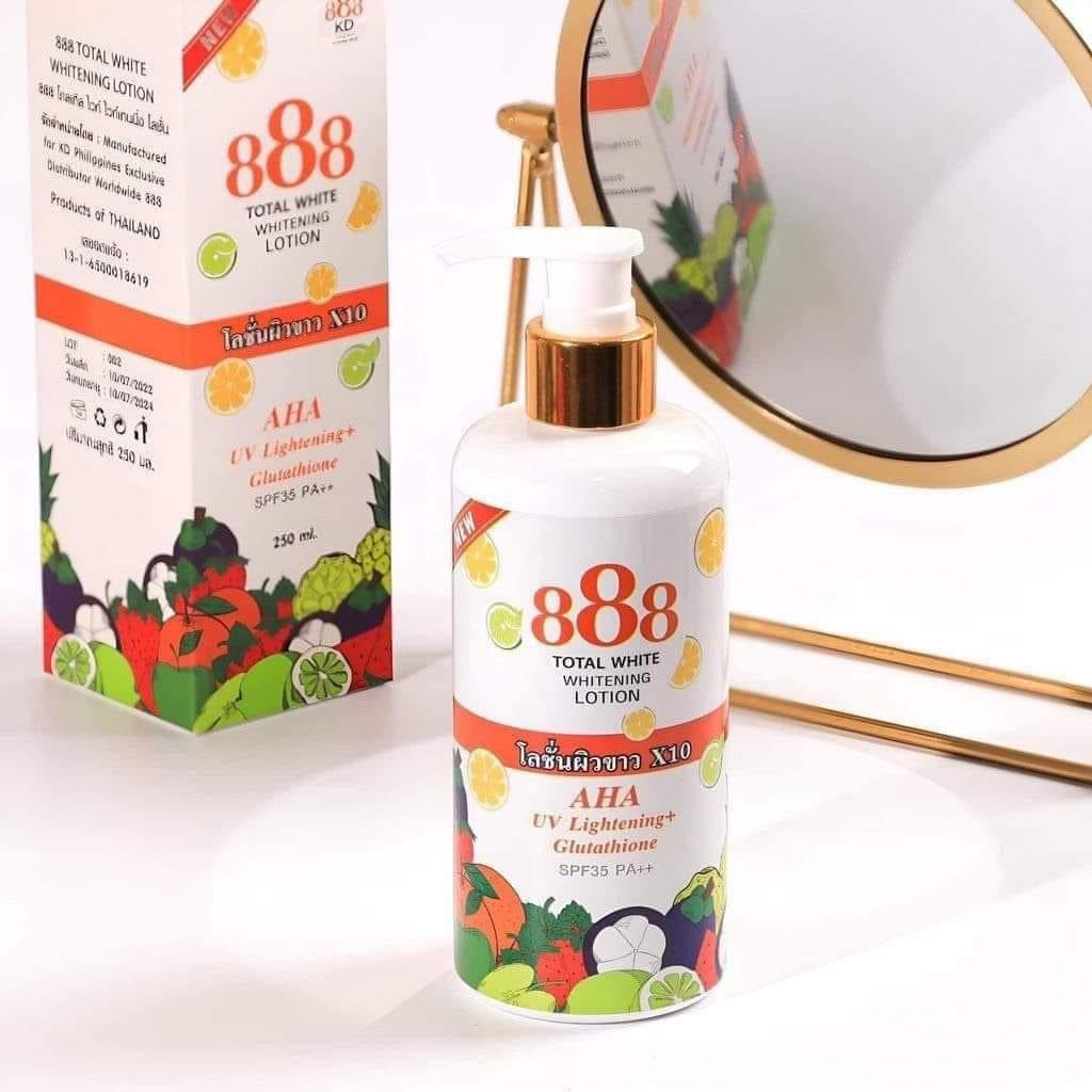 888 Total White whitening Hand and Body Lotion