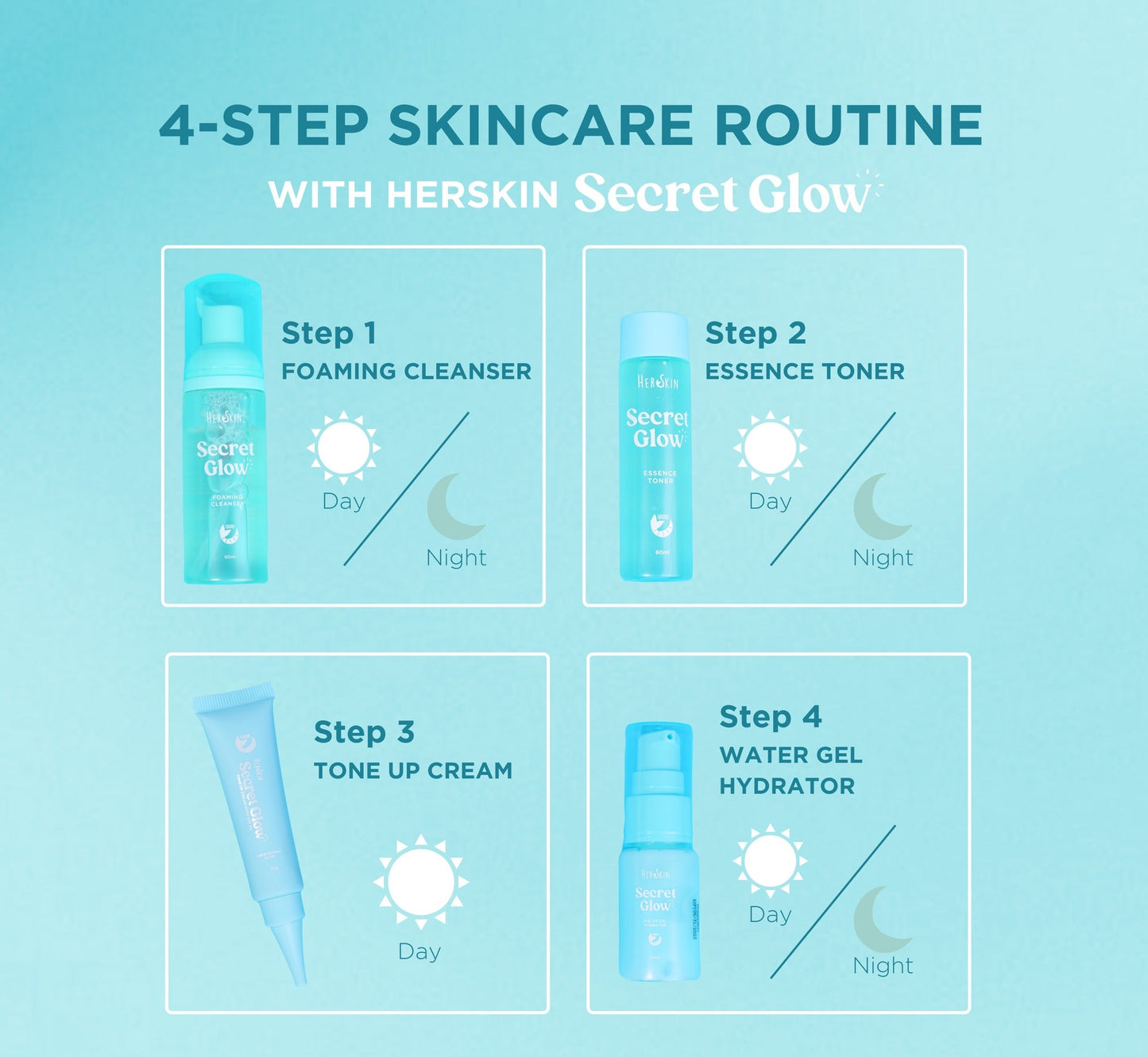 HerSkin Secret Glow | Maintenance Set