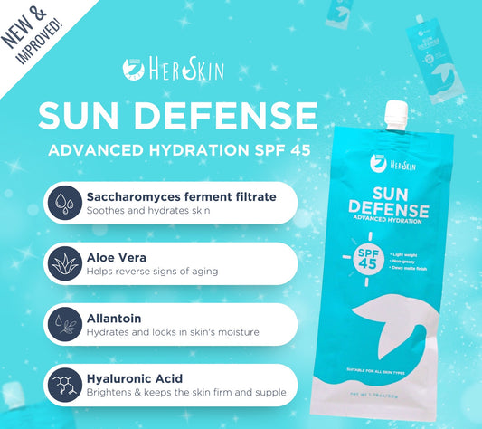 HerSkin Sun Defense 50g| SPF 45 sunscreen