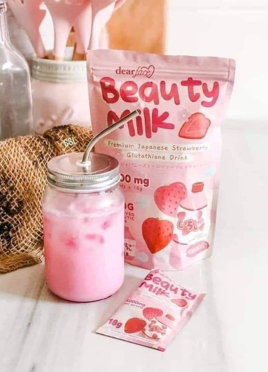 Beauty Milk  Strawberry | Dear Face | 180 grams